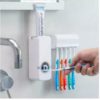 Toothpaste Dispenser with Magic Holder - White