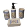 Ceramic Bathroom Set Elegant Design - 4 Pcs