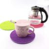 Silicone heat pad 2 Pcs Set Table Silicone Pad Silicone Non-slip Heat Resistant Heat Proof Mat Coaster Cushion Placement Pot Holder Kitchen Accessories Cooking