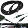 1M 3.5mm Jack Black Auxiliary Audio Male Stereo Aux Cable Lead Wire For Mobiles