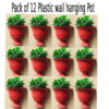 Pack of 12 Plastic wall hanging Pot 7.5 inch size for gardening and decoration Lajawab Brand