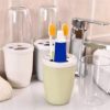 Transparent Cover Toothbrush & Toothpaste Holder Organizer - Image 6