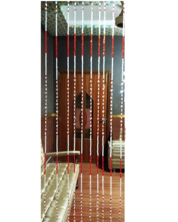 Lajawab 10 rows beads curtains Length 66 inches width adjustable - Image 3