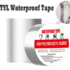 High Polymer Butyl Rubber tape 2inches x 5m, waterproof trap tape, aluminum foil self-adhesive tape, color steel tile roof repair