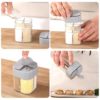 Salt And Pepper Shakers 4-Compartments Spice Dispenser - Image 8