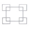 Set of 5 Rectangular Intersecting Floating Wall Shelves for Storage & Display - Image 3