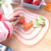 1 pcs Food Cutting plastic Chopping Board plate cut Flexible silicone cutting Board Cutting Mat Prevent Cross Contamination Size 20 x 14 CM - Image 5
